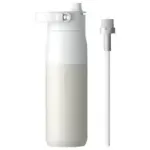 LARQ Bottle Swig Top &ndash; 680 ml mahutavusega termopudel koos joogik&otilde;rrega (granite white)