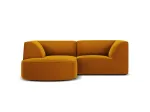 Velvet Modular Left Corner Sofa, "Siena", 3 Seats, 186x180x69 Made in Europe