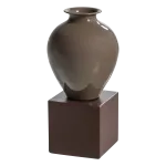 NUMO WALL DECO SET VASE/KUBE 39X19 CM METAL BROWN