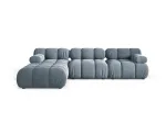 Velvet Modular Sofa, "Bellis", 4 Seats, 282x188x70 Made in Europe