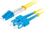 Fiber optic patchcord SM SC/UPC-SC/UPC DUPLEX LSZH 3.0mm 1m yellow