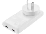 441-68 &bdquo;4in1 TravelCharger&ldquo; 2 USB-C-pistikuga, 65 W