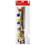 Karvatraat College 30 cm x 6 mm 10 tk + Karvapallid 20 mm 10 tk