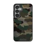 Tropical Green Camo - Samsung Galaxy S25 Plus Case, Elite Dark (Magnetic) / Silver