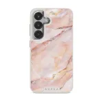 Morning Sunshine - Pastel Marble Samsung Galaxy S25 Plus Case, Elite Light (Magnetic) / Silver