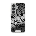 Almond Latte - Cute Samsung Galaxy S25 Case, Elite Mirror Light (Magnetic) / Silver