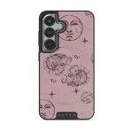 Capricorn - Samsung Galaxy S25 Plus Case, Elite Dark (Magnetic) / Silver / Pink