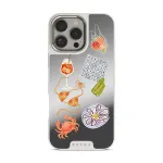 Seaside Muse - iPhone 16 Pro Case, Elite Mirror Light (MagSafe) / Silver