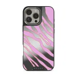 Spicy - iPhone 16 Pro Case, Elite Mirror Dark (MagSafe) / Silver