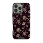 Sleeping Beauty - Snowflakes iPhone 16 Pro Max Case, Elite Dark (MagSafe) / Silver