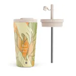 Real - Travel Mug, 500 ml / Flap & Straw Set