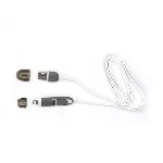 Sbox 2IN1W USB-- Micro USB+IPH.5 M/M 1M valge
