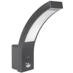 Maclean MCE244 GR seinale paigaldatav LED-valgusti koos PIR-liikumisanduriga, 10 W, 750 lm, IP54