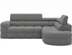 The Carmenn corner sofa is a modern and functional sofa for the living room, combining an impressive modular form with high everyday comfort. With dimensions of 256x220x75-102 cm, this model works perfectly in a spacious relaxation area, offering a c ...