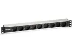 Equip 9-Outlet German Power Distribution Unit, Aluminum Shell