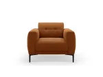 Velvet Armchair, "Lazio", 1 Seat, 87x85x85 Made in Europe