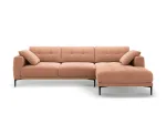 Right Velvet Sofa, "Lazio", 3 Seats, 291x174x86 Made in Europe