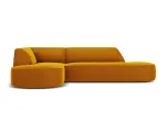 Velvet Modular Left Corner Sofa, "Siena", 4 Seats, 273x180x69 Made in Europe
