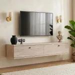 TV-alus, Hanah Home, travertiin, 140 x 25 x 25