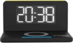 ChargeAir Digital alarm clock Black