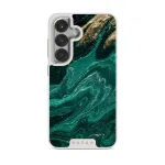 Emerald Pool - Elegant Samsung Galaxy S25 Plus Case, Elite Light (Magnetic) / Silver