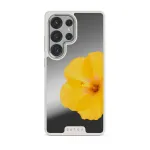 Hibiscus - Samsung Galaxy S25 Ultra Case, Elite Mirror Light (Magnetic) / Silver