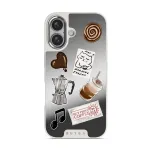 Oat Milk Please - iPhone 16 Case, Elite Mirror Light (MagSafe) / Silver