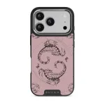 Scorpio - iPhone 17 Pro Case, Elite Dark (MagSafe) / Silver / Pink