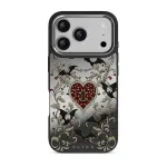Warded - iPhone 17 Pro Case, Elite Mirror Dark (MagSafe) / Silver