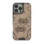 Cancer - iPhone 16 Pro Case, Elite Dark (MagSafe) / Silver / Beige