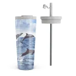 Retro Splash - Travel Mug, 700 ml / Flap & Straw Set