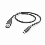 Kaabel Hama USB A 2.0 - C-t&uuml;&uuml;pi pistik 1,5 m must