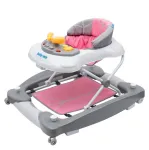 Baby Walker - 39124 - with swing  - PINK / GREY