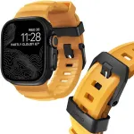 NOMAD Rocky Point rihm Apple Watchi 46mm/49mm jaoks kollane/must