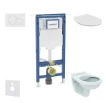 Geberit Duofix p&otilde;randakinnitusega moodulikomplekt, Alpha WC-pott kaanega ja Sigma01 loputusnupuga, Alpine White SANI11CD3114