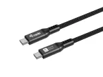 "Equip USB-C 4.0-C kaabel, 80 Gbps, PD 240 W, metallist korpus, 2,00 m, must"