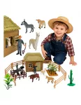 WOOPIE Farm Animal House Figures Set 37 pcs Little Farmer