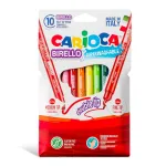 CARIOCA BIRELLO flomasterid, kahepoolsed, 10 v&auml;rvi, tk.