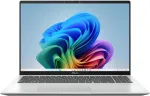 S&uuml;learvuti ASUS Vivobook X1607QA-IS56, AI Copilot+ PC, 16" WUXGA, Snapdragon X X1-26-100, RAM 16 GB, 1 TB SSD, Qualcomm Adreno, Windows 11 Home, Cool Silver 90NB15Z2-M007H0