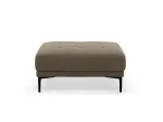 Velvet Pouf, "Lazio", 1 Seat, 100x70x46 Made in Europe