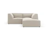 Leather Imitation Modular Right Corner Sofa, "Siena", 3 Seats, 186x180x69 Made in Europe