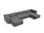 Panoramic Sofa, "Turin", 6 Seats, 375x173x68 Made in Europe