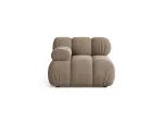 Velvet Modul Left, "Bellis", 1 Seat, 94x94x70 Made in Europe