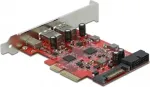 DeLOCK PCIe x4 > 1x USB-C / 2x USB-A / 1x USB 3.0