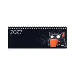 Stalinistlik kalender &bdquo;Timer Memo Black Cat&ldquo;, 290&times;105 mm, lamineeritud pappkate