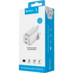 441-62 AC-laadija, kaks USB-C-pesa, PD 65 W, Suurbritannia
