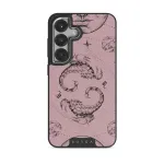 Scorpio - Samsung Galaxy S25 Case, Elite Dark (Magnetic) / Silver / Pink