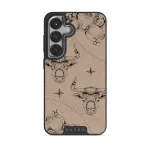 Taurus - Samsung Galaxy S25 Case, Elite Dark (Magnetic) / Silver / Beige