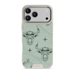 Taurus - iPhone 17 Pro Max Case, Elite Light (MagSafe) / Silver / Turquoise