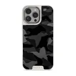 Night Black Camouflage - iPhone 16 Pro Max Case, Elite Light (MagSafe) / Silver